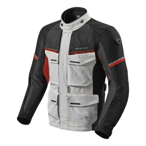 Rev'it! REV'IT Outback 3 Jacket Silver/Black/Red